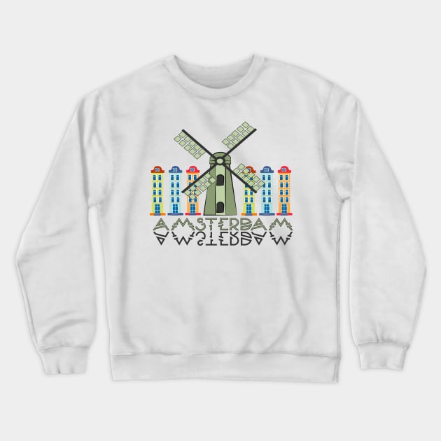 Amsterdam Art Crewneck Sweatshirt by jaml-12